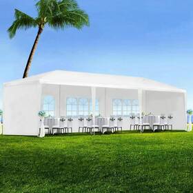 Acqca 932289805042 10x30ft Wedding Party Canopy Tent Outdoor Gazebo With 5 Removable Sidew