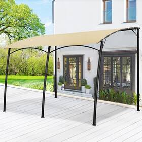 Aecojoy 942074736730 Outdoor 13ftx10ft Awnings Wall Mounted Patio Exterior Shade Canopy For Decks