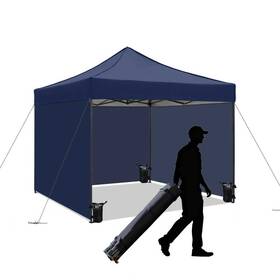 Sl-2h-wbpp Aergerger 10x10 Pop Up Canopy Tent With Sidewalls Heavy Duty Waterproof Sun Shade Canop