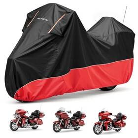 Aeyocoli Mc-001 Waterproof Motorcycle Cover 420d Oxford Heavy Duty With Side Top Box