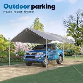 Afaif 313115875877 10 Ft. X 15 Heavy Duty Car Canopy Galvanized Frame Carport Outdoor Party Ten