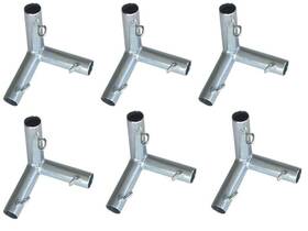 802297 Ahc 3/4ftft R T X D Galvanized Carbon Steel 5-11/16ftft L Connector 6pk