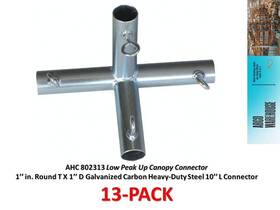 802313 Ahc 1ftft Round T X D Galvanized Carbon Steel 10ftft L Connector 13-pack