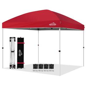 Aigocano 772168881219 Canopy Tent Outdoor 10x10 Pop Up Instant Tents For Parties With Rolle