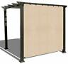 Al-sp1006-bb2s Alion Home Sun Shade Privacy Panel With Grommets On Sides