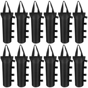 Alabelleza 631344448991 12 Pack 396 Lbs Canopy Sand Bags Heavy Duty Weight Black Lar