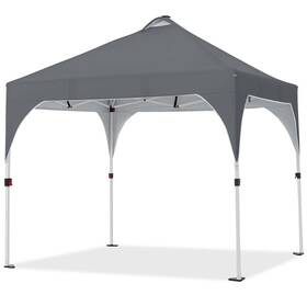 Td7i3c0001 Alden Design Pop Up Shade Tent 17 Solar Led Lights And Sandbag Roller Bag Dark Grey