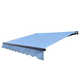 Abm-12-10-sb Aleko Retractable Awning 12x10 Electric Patio Sunshade Canopy Shelter Black Frame New