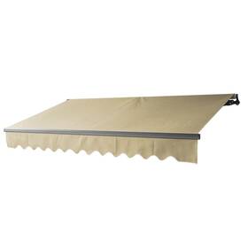 Abm-20-10-ivory Aleko Retractable Electric Awning Motorized Patio Sun Shade Remote Control 20 X 10 Ft