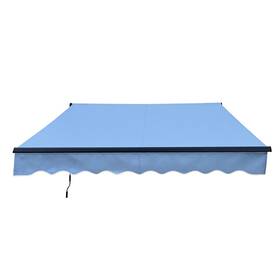Abm-20-10-sb Aleko Retractable Awning 20x10 Electric Patio Shade With Remote Control Sky Blue New
