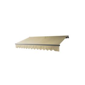 Abm13x10ivory29 Aleko 13 X 10 Ft. Motorized Black Frame Retractable Home Patio Canopy Awning Iv