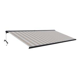 Af16x10beibnc Aleko Italian Series Full Cassette Motorized Patio Awning With App Remote Beige
