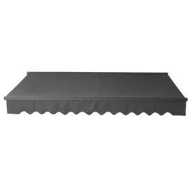Awm13x10bk81-hd Aleko Patio Cover Uv Polyester Aluminum Rectangle Powder Coated Steel Black