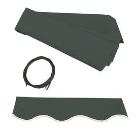 Fab-13-10-fg-ap Aleko Replacement Awning Fabric 13 X 10 Ft Patio Canopy Green Backyard Garden Deck New