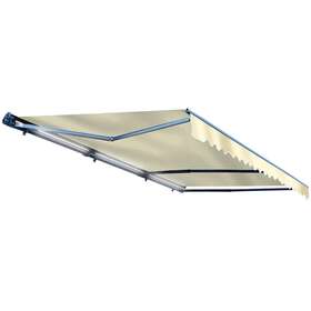 Hbdawcle16x10ivry Aleko Retractable Awning 16x10 Motorized Half Cassette Patio Electric Canopy Ivory New