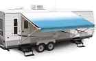 Aleko Vinyl Rv Awning Fabric Replacement 20x8 Feet Blue Stripes Color 707989665090