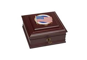 85-41306 Allied Products - Home Frame Us Medallion Desktop Box American Flag