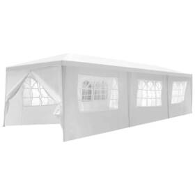 10ftdx30ftwx9fth Alpulon Zmwv581 Canopy Tents Sidewalls Rectangle Traditional Steel White
