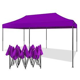 American Phoenix 10x20 Ft Purple Canopy Tent Pop Up Portable Instant Heavy Duty