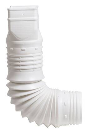Adp53129 Amerimax Flex-drain 53127 Flexible Downspout Extension Adapter 3 By 4 4-inch White