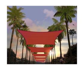 Ag8x10red18 Amgo Custom Size 18ft X 21ft Red Rectangle Square Sun Shade Sail Upf50 Agtapr0