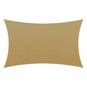 Rectangle-14x16-sandbeige Amgo Canopies 14ft X 16ft Sand Beige Rectangle Shade Sail Folding Fade Resistant