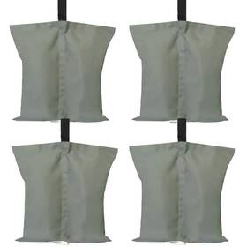 Foyr8180 Angel Sar Canopy Parts Tent Sand Bags Weights Gazebo Accessory Kit Gray 4-pack