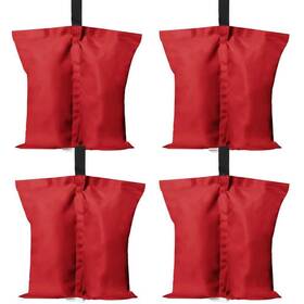 Hxvn3316 Angel Sar Canopies 2 Inch Lx15 Wx13 H Weights Gazebo Tent Sand Bags Kit Red 4-pcs