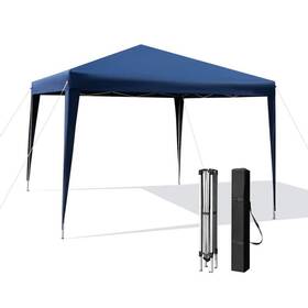 8ck39op36wh Angeles Home Outdoor Pop-up Tent Canopy 10ft X Square Blue With Carrying Bag