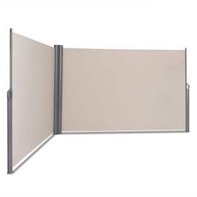 M35-8op70 Angeles Home Privacy Screen Fence 19.75ft X 5.9ft Water-resistant Aluminum Beige
