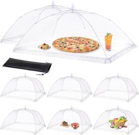 Anpro 8541937641 Pop-up Mesh Food Tents 2 Xl 40x25in 6 Large 17x17in Collapsible Covers