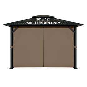 Aoodor 683370278042 10ft X 12ft Gazebo Curtain Set Protecting Privacy Side Walls 4 Panels O
