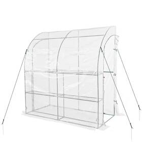 Aoodor 726084476929 40 Inch W X 79 D 85 H Outdoor Lean To Walk-in Tunnel Portable Greenhous