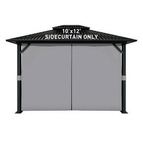 A030 Aoodor 10 X 12 Ft Gazebo Curtain Set 4 Panels Universal Privacy Sidewalls With