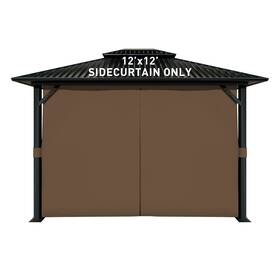 A031 Aoodor 12ftx12ft Gazebo Universal Replacement Privacy Curtain Side Walls 4 Panels