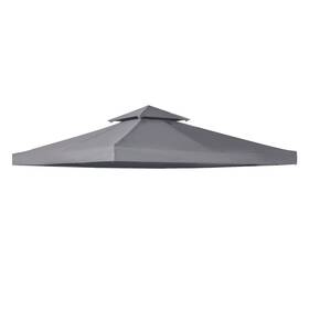 84c-041cg Aosom Canada Outsunny 98 X Square Gazebo Canopy Replacement Top Dark Grey