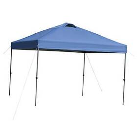 84c-231bu Aosom Llc 10ft X Pop Up Canopy Tent Instant Sun Shelter With 3-level Adjustable Blue