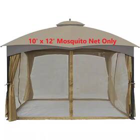 Apex Garden 445008732738 Universal 10 Ft. X 12 Gazebo Replacement Mosquito Netting Net
