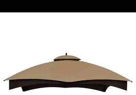 Apex Garden 445037758709 Replacement Canopy Top And Corners For 10 Ft. X 12 Gazebo Beige