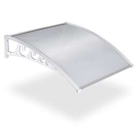 07awn002-pc4036-0807 Apluschoice 40x40 Inch Outdoor Window Door Awning Canopy Sun Shade Uv Rain Snow Cover Shelter