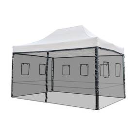 07csw-fm-hm Apluschoice V 4 Mesh Sidewalls For 15x10 Ft Pop Up Canopy Tent With Windows Food Vendor Fair