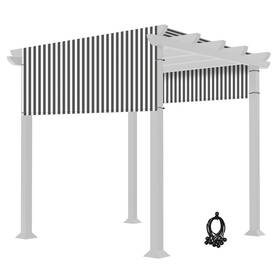 07pcp003-8x10hft-s09 Apluschoice 8x10 Ft Universal Pergola Canopy Replacement Cover Sun Shade Rod Pocket Outdoor