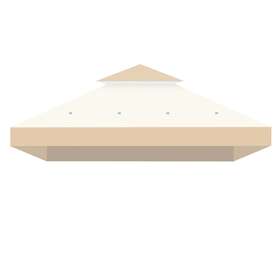 07top001-8t-0701 Apluschoice 8x8 Ft 2-tier Gazebo Top Replacement Uv30 Outdoor Patio Canopy Market