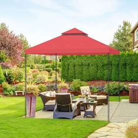 07top021-10x10ft-02 Apluschoice 10x10 Ft 2-tier Canopy Top Replacement For Petpvilit Gazebo Outdoor Cover