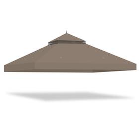 07top024-1210-10 Apluschoice Yescom Canopy Top Replacement Uv30 Cover For 2-tier 10x12 Ft Gazebo Garden