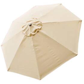 07umc001-8ft-01 Apluschoice Outdoor Patio Umbrella Canopy Top Cover Replacement Beige Fit 8ft 8-rib