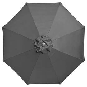 07umc001-8ft-06 Apluschoice 8ft Patio Umbrella Replacement Canopy Market Beach Oxford Top Cover 8 Ribs Black