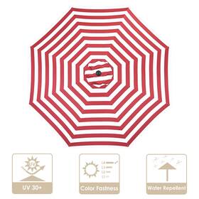 07umc001-9ft-0207 Apluschoice 9 Ft Patio Umbrella Replacement Canopy Market Table Top Sunshade Cover Outdoor
