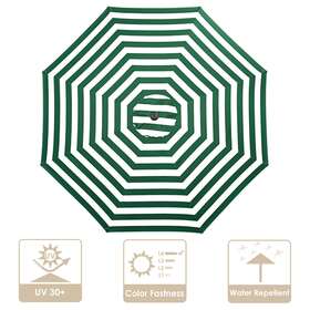 07umc001-9ft-0407 Apluschoice 9 Ft Patio Umbrella Replacement Canopy Market Table Top Sunshade Cover Garden