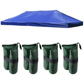 Apluschoice 767571286256 10x20ft Outdoor Event Pop Up Canopy Tent Top Replacement With 4 Pack Sand Bag